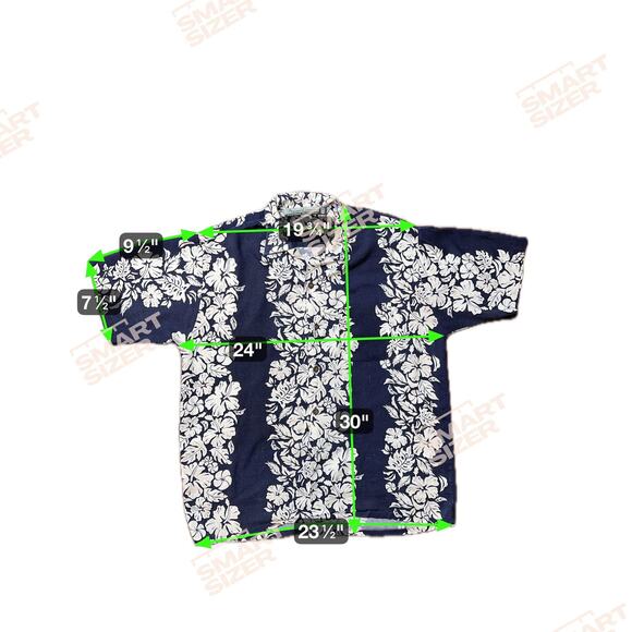 Pineapple Connection Shirt Mens Extra Large Navy Hibiscus Hawaiian Aloha Camp - Picture 4 of 11